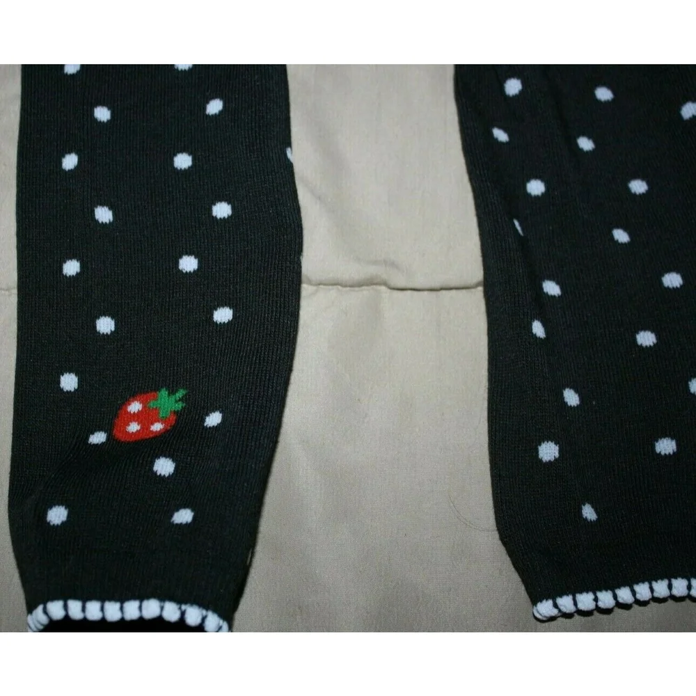 3/$15 INFANT GIRL'S 18 MONTH LEGGINGS BLACK/WHITE POLKA DOT CAKE BABY